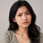 Eyebrow artinya simbol reaksi heran dalam idiom bahasa Inggris, digambarkan lewat perempuan muda yang mengangkat alis dengan ekspresi skeptis