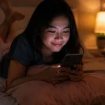 WYD artinya menanyakan kegiatan seseorang lewat chat, digambarkan lewat remaja yang santai membalas pesan di kasur